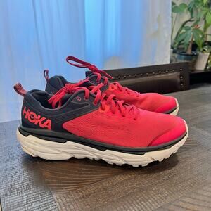Hoka challenger 6 ATR red/ navy blue size 10.5 B women NO INSOLES